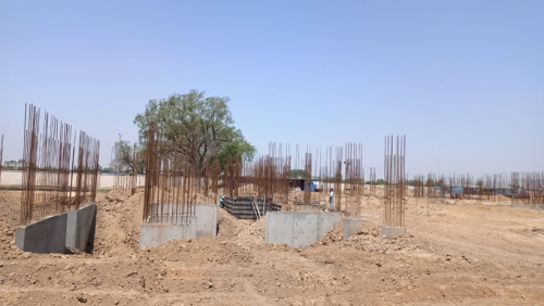 Hostel Block H3 – Column casting work in Completed 24.05.2021