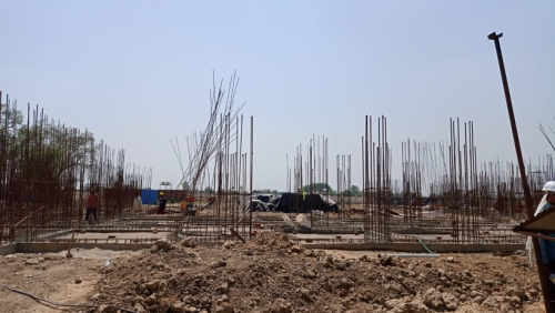 Hostel Block H6 - Soil filling work in completed grade slab beam casting  work in completed 22.06.2021.png