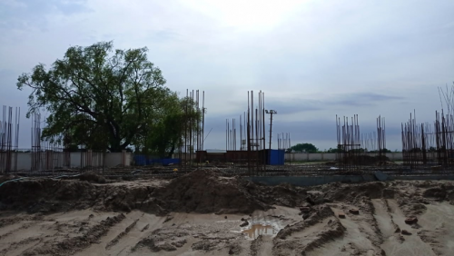 Hostel Block H6 - Soil filling work in completed grade slab beam casting  work in completed 13.07.2021.png