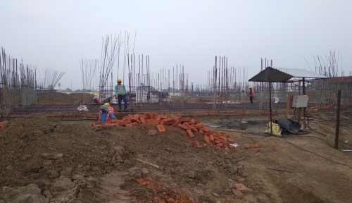 Hostel Block H6 - Soil filling work in completed grade slab beam casting  work in completed 26.07.2021.jpg
