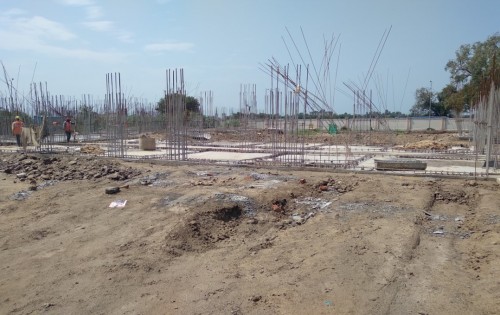 Hostel Block H2 – soil filling work completed pcc work in completed 09.09.2021.jpg