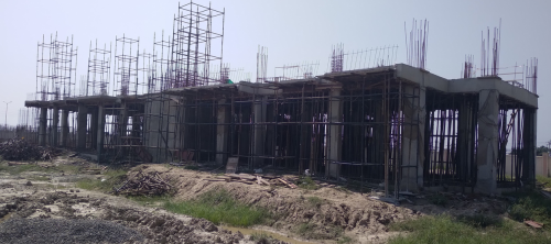 Professor’s residence – grade slab work in progress slab casting work completed 04.10.2021.png