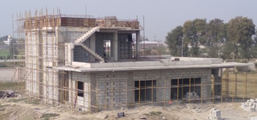 Director’s residence – 1st floor slab casting work completed Block work in progress  - 07.12.2021.jpg