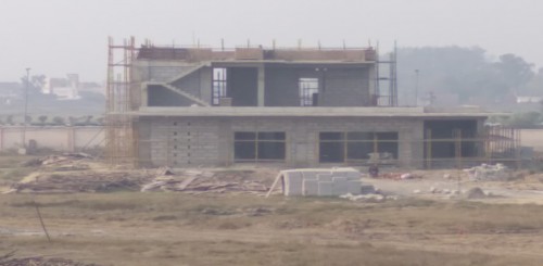 Director’s residence – 1st floor slab casting work completed Block work in progress  - 14.12.2021.jpg