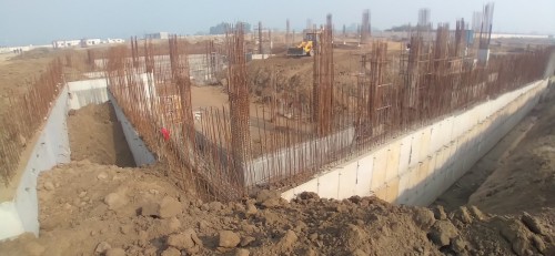 AUDITORIUM - RCC Shear Wall & Column casting work in progress & Soil filling work in progress  28.12.2021.jpg