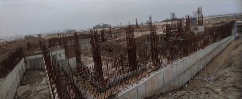 AUDITORIUM - RCC Shear Wall & Column casting work in progress & Soil filling work in progress  10.01.2022.jpg