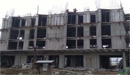 Hostel Block H6 – 3rd floor slab casting work in progress.10.01.2022.jpg