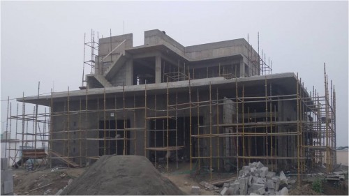 Director’s residence – Block work in progress Plaster work in progress. - 17.01.2022.jpg