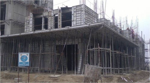 Hostel Block H7- GF Slab casting  work in completed 1st floor shuttering work in progress . 17.01.2022.jpg
