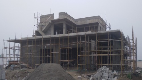Director’s residence – Block work in progress Plaster work in progress. - 27.01.2022.jpg