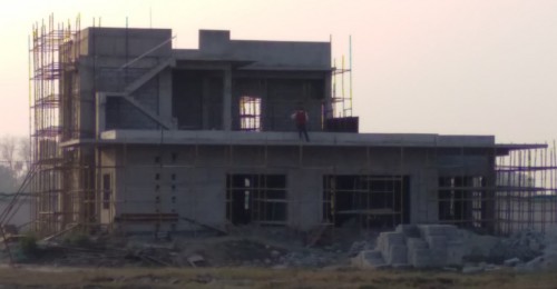 Director’s residence – Block work in progress Plaster work in progress. - 08.02.2022.jpg