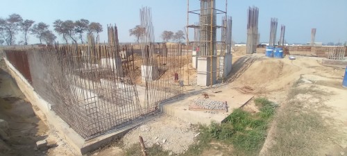AUDITORIUM - RCC Shear Wall & Column casting work in progress &  Soil filling work in progress  15.02.2022.jpg