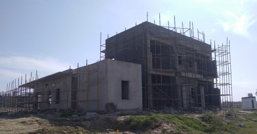 Director’s residence – Block work in progress Plaster work in progress. - 28.02.2022.jpg