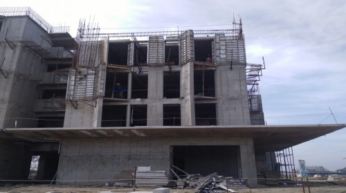 Hostel Block H7-   2Nd floor slab casting work in completed 3rd floor shuttering work in progress. 28.02.2022.jpg