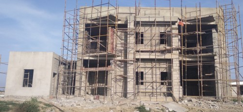 Director’s residence – Block work in progress Plaster work in progress. - 08.03.2022.jpg