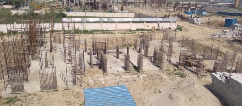 Non Teaching Staff Residence – Grade slab casting completed.15.03.2022 .jpg