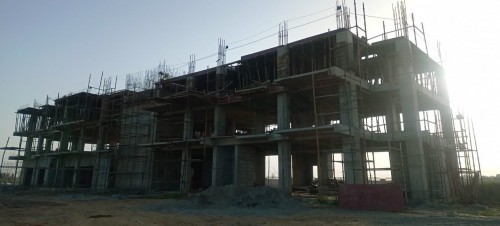 Professor’s residence – 2nd floor column casting work in progress. Block work in progress  29.03.2022.jpg
