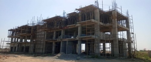 Professor’s residence – 2nd floor slab casting work in completed. Block work in progress  12.04.2022.jpg
