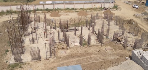 Non Teaching Staff Residence – Grade slab casting completed.12.04.2022.jpg