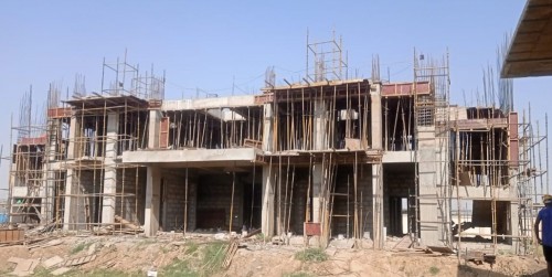 Hostel for Married Students- 2nd Floor slab  casting work in progress and staircase shuttering work in progress 26.04.2022.jpg
