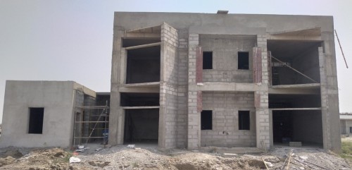 Director’s residence – Block work in progress Plaster work in progress. - 02.05.2022.jpg