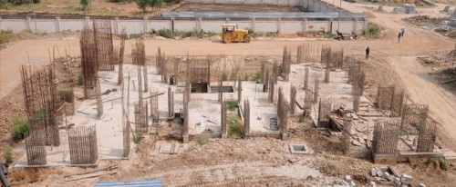 Non Teaching Staff Residence – Grade slab casting completed.17.05.2022.jpg