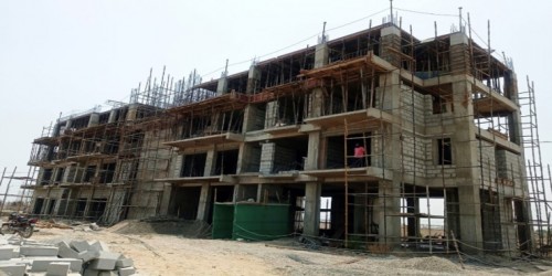 Professor’s residence – 3rd floor slab casting work in completed 4th floor column casting work in progress. Block work in progress  17.05.2022.jpg