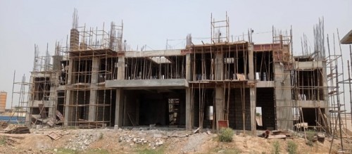 Hostel for Married Students- 2nd Floor slab  casting work in progress and staircase shuttering work in progress 17.05.2022.jpg