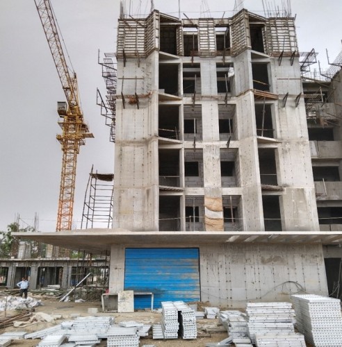 Hostel Block H5 – 5th floor slab casting work completed 6TH floor slab shuttering work in prpgress.23.05.2022.jpg