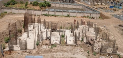 Non Teaching Staff Residence – Grade slab casting completed.23.05.2022.jpg