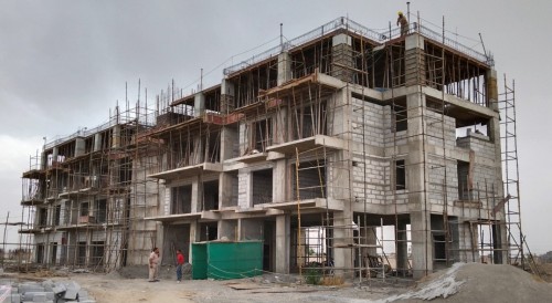 Professor’s residence –  4th floor shuttering  work in progress. Block work in progress  23.05.2022.jpg