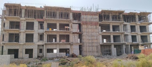 Professor’s residence – 4th-floor slab casting completed. Block work in progress, plasterwork in progress.13.06.2022.jpg