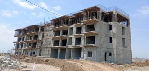 Professor’s residence –  4th floor slab casting completed. Block work in progress,  Plaster work in progress.20.06.2022.jpg