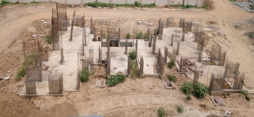 Non-Teaching Staff Residence – Grade slab casting completed. 27.06.2022.jpg