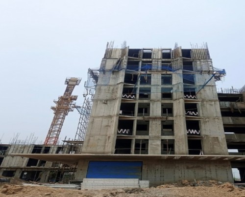 Hostel Block H5 – 7th floor slab casting work completed 8TH floor slab shuttering work in prpgress.27.06.2022.jpg