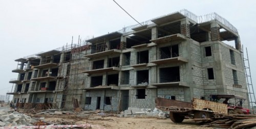 Professor’s residence –  4th floor slab casting completed. Block work in progress, Plaster work in progress.06.07.2022.jpg