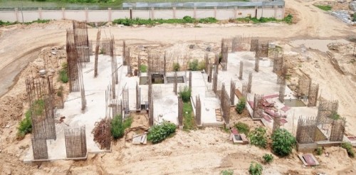 Non Teaching Staff Residence – Grade slab casting completed.06.07.2022.jpg