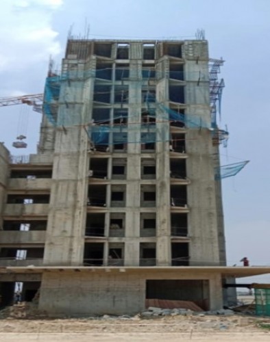 Hostel Block H7- 9th Floor slab casting work is completed 10th floor slab shuttering & steel  work in progress. 19.07.2022.jpg