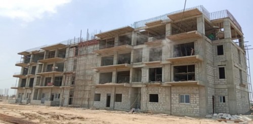 Professor’s residence –  4th floor slab casting completed. Block work in progress, Plaster work in progress.19.07.2022.jpg
