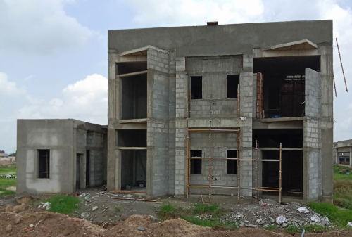 Director’s residence – Block work in progress ,Plaster work in progress. 01.08.2022.png