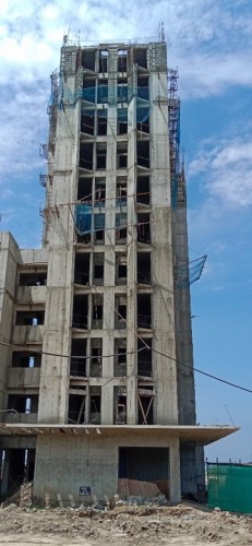 Hostel Block H7- 10th Floor slab casting work is completed 11th floor slab shuttering & steel work in progress. 16.08.2022.jpg