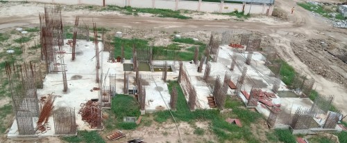 Non Teaching Staff Residence – Grade slab casting completed.16.08.2022.jpg