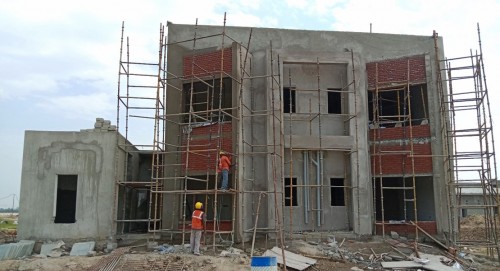Director’s residence – Block & Plaster work is completed. POP work is in progress. Exposed brick work in progress. 21.09.2022.jpg