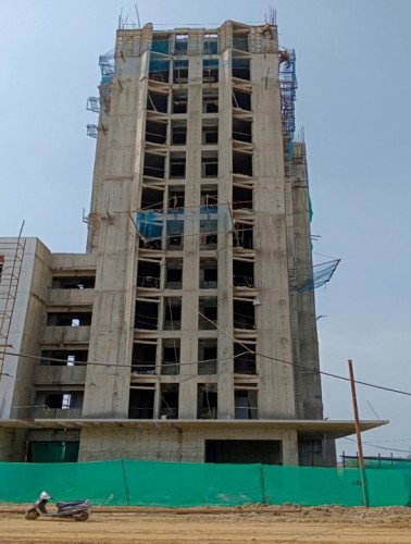 Hostel Block H7- 11th Floor slab casting work is completed,12th floor steel and shuttering work in progress  27.09.2022.jpg