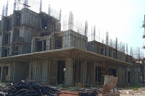 Hostel Block H3 – Ground floor slab work is completed. 1st-floor steel and shuttering work in progress 03.10.2022.jpg