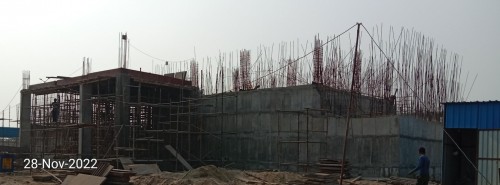 STP PLANT-    30% Slab casting work completed. Wall steel binding and shuttering work in progress.