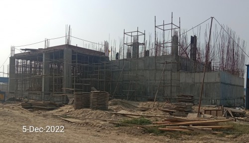 STP PLANT-  30% Slab casting work completed. Wall & slab steel binding and shuttering work in progress.
