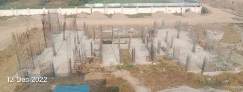 Non Teaching Staff Residence – Grade slab casting completed.