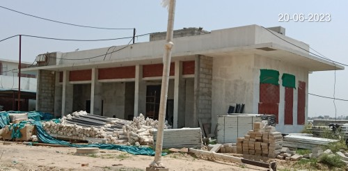 HEALTH CENTRE- Electrical wiring work in progress.