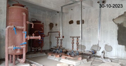 Water tank & Plant room (Internal)– Electrical Raceway work in progress.